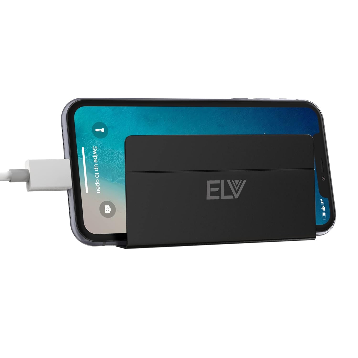 ELV Wall Mount Mobile Holder, Mobile Stand for All Smartphones with Strong Adhesive Strips, Compatible with iPhone, Smartphone and Mini Tablet (1 Pcs.) - Black (B0B575NFPY) Amazon Price History, Amazon Price Tracker