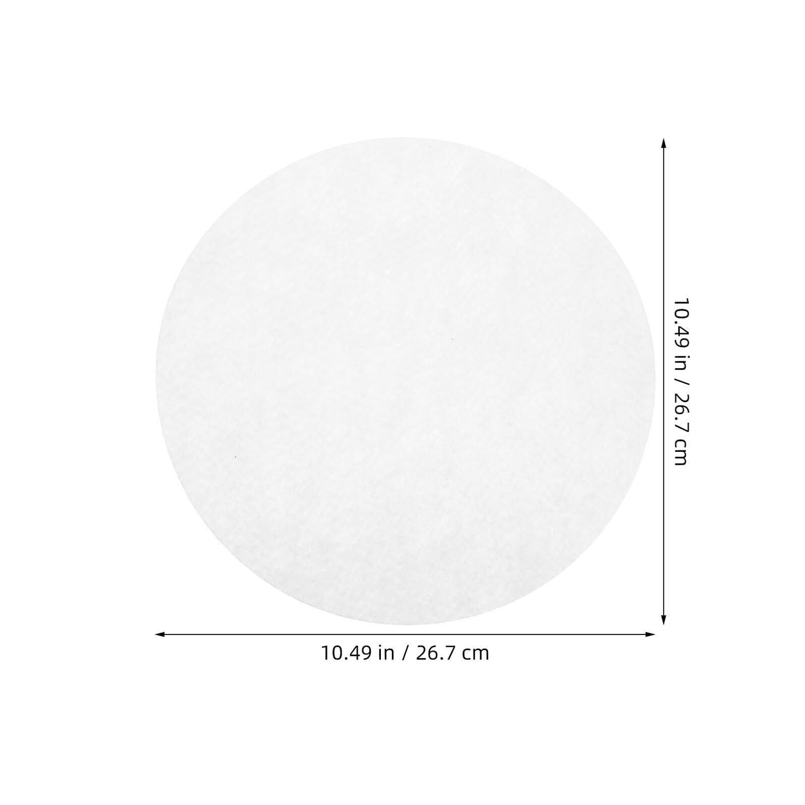 50 Piezas Protector De Placa Fieltro Separador De Sartenes Agarraderas para Ollas De Cocina White