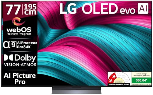 Image of LG 195 cm (77 Inches) OLED evo C5 Series 4K Ultra HD (3840 x 2160) Smart webOS OLED TV OLED77C56LA