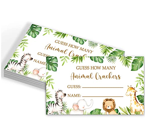Safari Jungle juego de cartas con 50 tarjetas y letrero miniatura 3