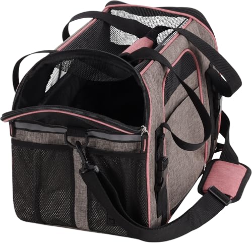Sac transport chat Flamingo Xandor en polyester résistant coloris taupe - 4