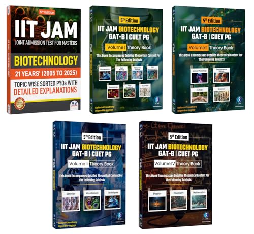 IIT JAM Biotechnology Books 2026 | Complete Study Material with P...