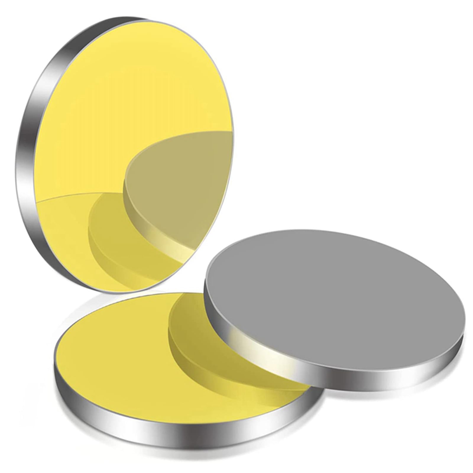 Sadodo 20mm CO2 Laser Mirror Si Reflective Mirrors Gold-Plated,Pack of 3PCS CO2 Laser Lens,for Laser Engraving Cutting Machine