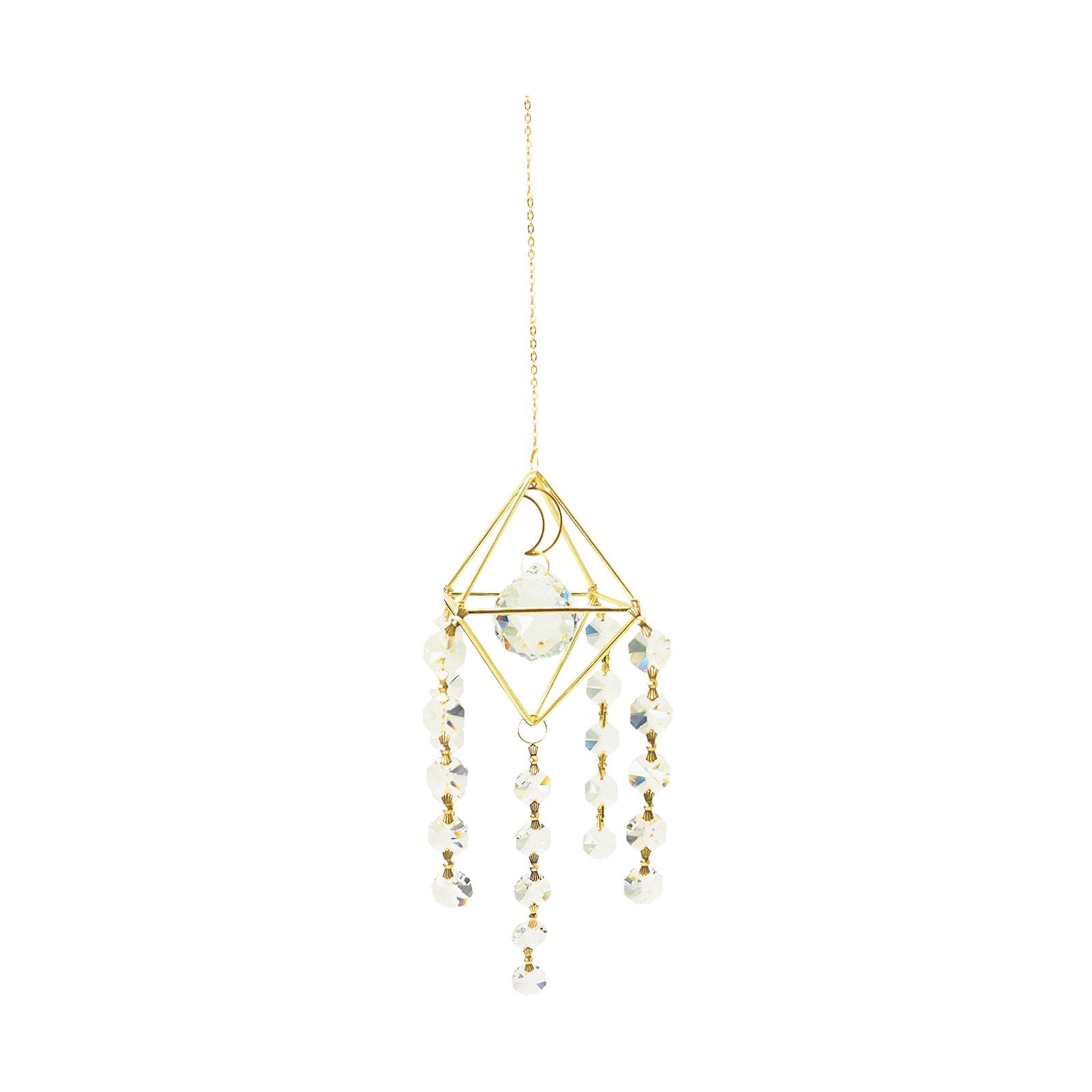 CLUB BOLLYWOOD® 1Pc Geometry Crystal Sun Catcher Window Hanging Decor Pendant Ornament Octagonal Beads|Home & Garden | Home D?©cor | Suncatchers & Mobiles1 Piece Crystal Suncatcher.-image-39