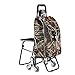 Carrello della Spesa con Ruote girevoli Borsa Leggera Pieghevole Pieghevole 4 6 Generi Alimentari Sedile per cestini Scale per Anziani Uomini Manico Regolabile per impieghi gravosi Altezza Large (H)