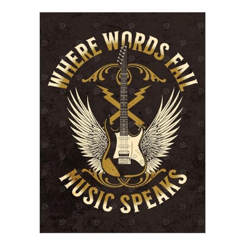 Peinture diamant guitare strass broderie diamant musique pour adulte