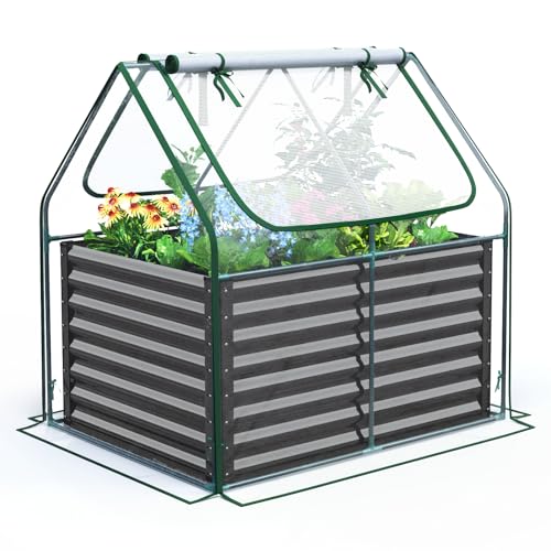 Quictent Hochbeet 120x90x62cm mit Abdeckung