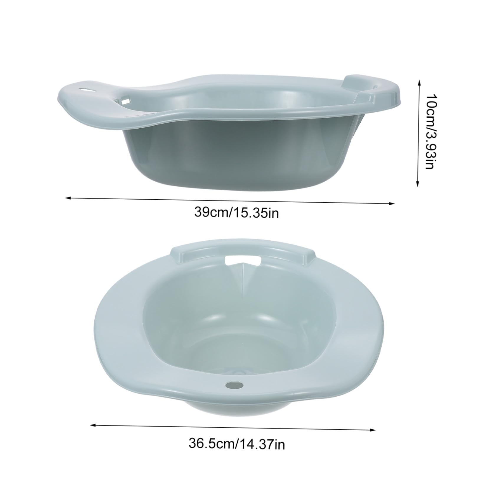 Baño portátil para mujer, color azul con asa, recuperación postoperatoria, ideal para embarazadas y ancianos, higiene personal, fácil de limpiar, cómoda solución de baño