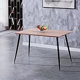 esstisch rechteckig 🛒Einfach zu montieren: Der Tisch ist einfach zu montieren. Die Stabilität des Tisches ist sehr gut. Das Paket enthält die für die Montage erforderlichen Teile und Zeichnungen.