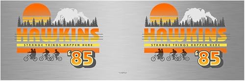 Miniatura 4 de Netflix Stranger Things Hawkins Vintage Sunsnet - Taza de viaje de acero inoxidable de 27 onzas