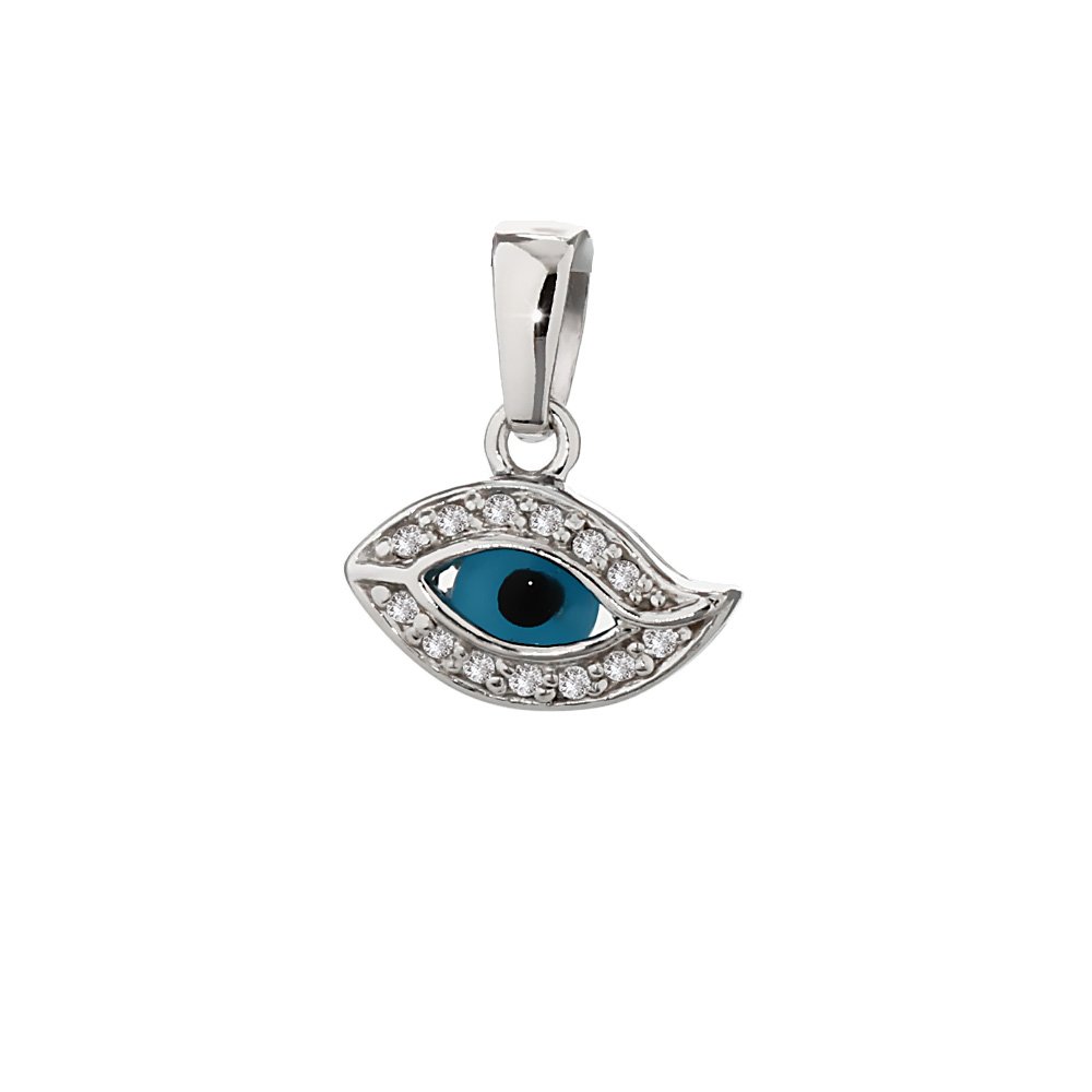 NKlaus zawieszka z wieloma cyrkoniami Eye of Fatimy (Oko Fatimy) 5271, srebro wysokiej próby 925