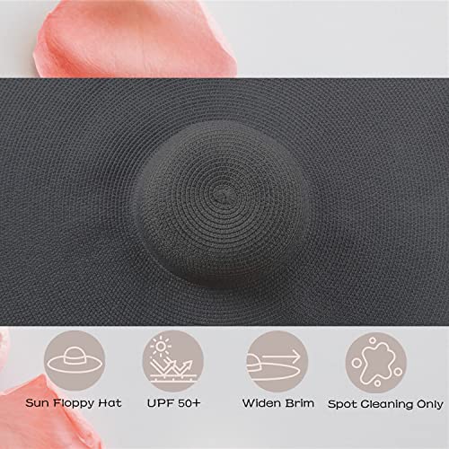 Sombrero de playa grande para mujer con ala ancha miniatura 6