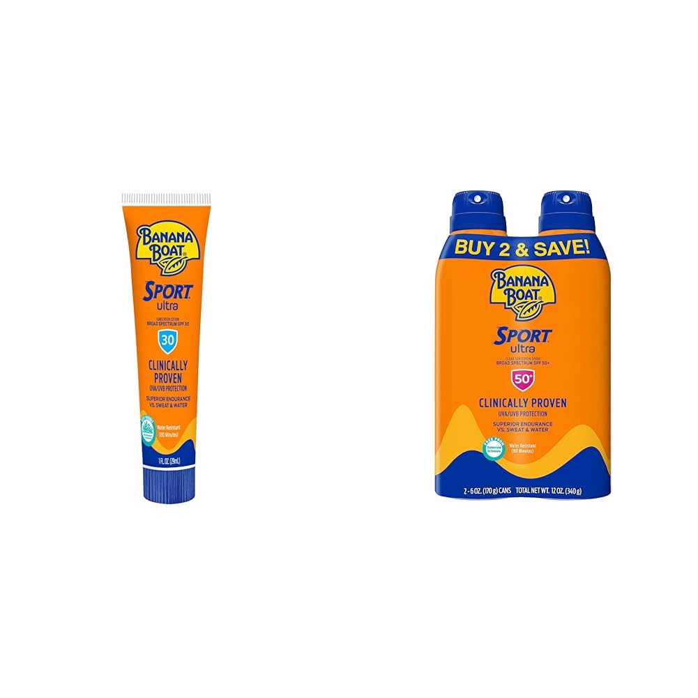 Banana Boat Sport Ultra SPF 30 Sunscreen Lotion 1Fl oz 24ct Travel Size Sunscreen Ultra Sport Reef Friendly