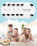 Burxoe Flea Trap Refill Disc - Pest Trapper, Traps Pest Control Sticky Pad, Insect Trap for Bugs Fleas Mosquitos, Non Toxic Odorless Eco-Friendly Family and Pet Safe（5 Per Pack ）