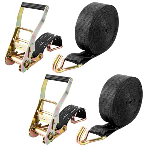 DAJAVE Set di 2 Cinghie a Cricchetto, 10M Cinghia di