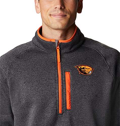 Image of Columbia NCAA mens Collegiate Canyon Point Sweater Fleece Half Zip