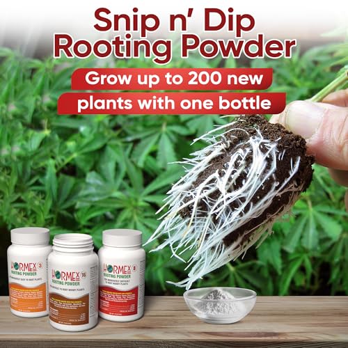 Image of Hormex Rooting Hormone Powder #3, #8, #16 - Soft to Hardwood Plant Cuttings