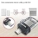 Memoria flash USB SanDisk Ultra Dual m3.0 de 256 GB con USB...
