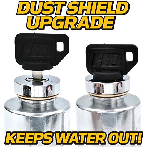 Hd Switch Starter Ignition Key Switch Replaces Kubota 66101-55200 Fits Tg1860G Zd18 Zd21 Zd28 Zd18F Zd21F Zd28F Tg1860 Bx1500 Bx1800 Bx1830 Bx22D Bx2200 Bx23D Bx2230 Includes 3 Keys & Free Carabiner #TOP1