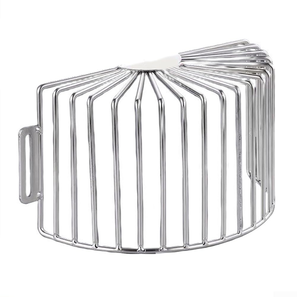 Durashmall Copertura per scarico a pavimento in acciaio inox 304, filtro per grondaia, filtro per scarico laterale, griglia di drenaggio angolare, anti-intasamento, a prova di roditori, per terrazze e