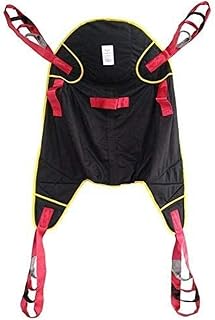 Toileting Sling Patient Lifter - Full Body Transfer Belt with 4-Point Support for Safe Patient Lifting & Commode Use - Durable Patient Lift Equipment