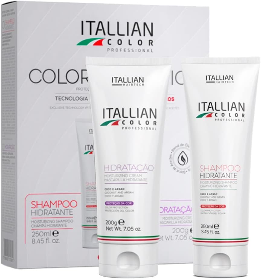 Kit Itallian Color Shampoo Hidratante Itallian 260ml + Hidratação