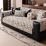 Funda de Sofá de Otoño Invierno Antideslizante Funda para Sofa De Felpa para sofá de 1, 2 o 3 plazas Seccional Perros y Mascotas Protector de Muebles