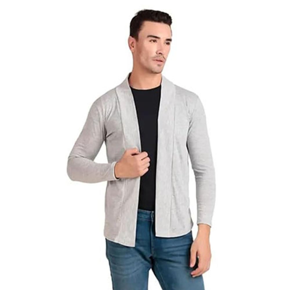 Men’s Cotton Shrug | Open Full Sleeve Shawl Cardigan for Men, Best for Casual Wear