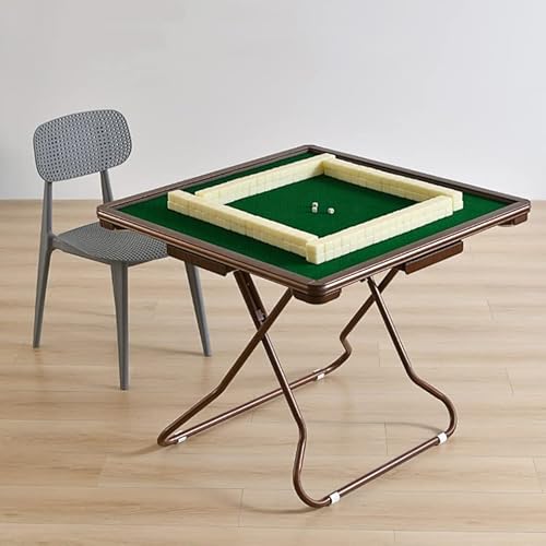 Meimai Mahjong Table, 35" Card Tables Folding Square With 4 Cup Holders & 4 Drawers For 4 People, Wear-Resistant Desktop Majiang Table For Poker Cards, Mahjong, Board Games,C #TOP1