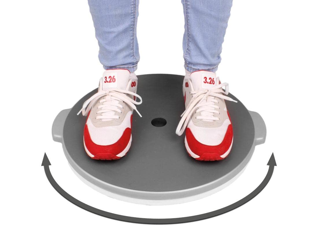FabaCare Drehscheibe EasyTransfer, Drehteller mit 360° Endlosdrehung, Transferhilfe bis 130 kg, rutschfeste Transferscheibe, Umsetzhilfe 41 cm Durchmesser