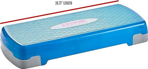 Vista 14 de Tone Fitness Plataforma de paso aeróbico compacta Paso de ejercicio