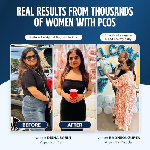 Image of Veera PCOS Support with Clinically-Approved 2000mg Myo-Inositol | Aids Regular Periods & Fertility| Helps Reduce Acne, Mood Swings & Facial Hair| Supports Weight Management| Vitamin D3, Folate & 12 Essential Multivitamins| 90 Orange Flavour Sachets