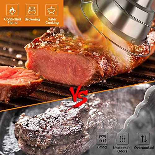 OGERY Cooking Torch Attachment, Pro Grade Chef Kitchen Food Culinary Propane Torch Flamethrower, Outdoor Searing Blow Torch Handheld Broiler for Sous Vide Grilling, Desserts(Torch Not Included)