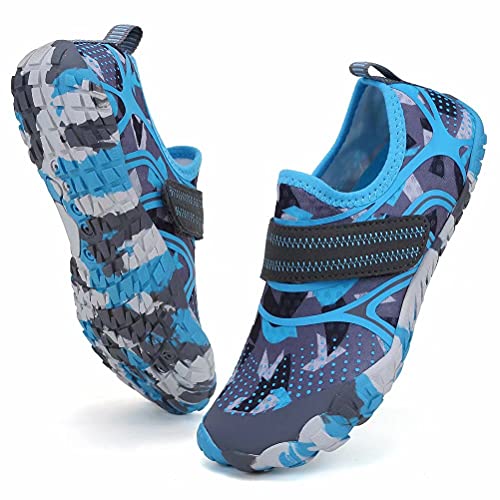 CIOR Water Shoes for Kids, Boy & Girls Water Shoes Quick Drying Sports Aqua Athletic Sneakers Lightweight Sport Shoes-U221SSX02-blue-36