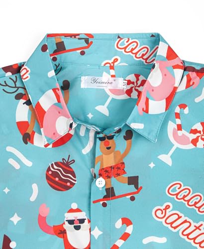 Image of Yoimira Hawaiian Shirts for Men, Print Mens Casual Short Sleeve Button Down Shirts Floral Aloha Beach Shirt