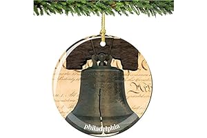 Philadelphia Liberty Bell Christmas Ornament