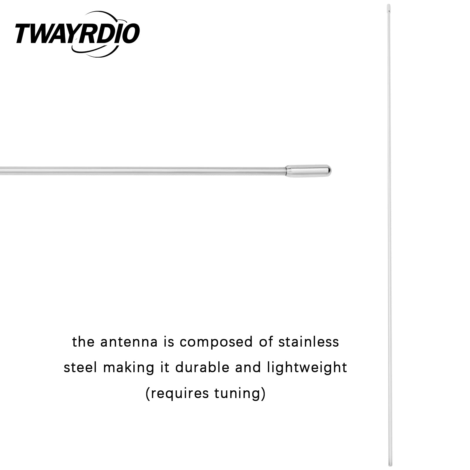 HYSHIKRA GMRS NMO Antenna, 462-467Mhz 17.7Inches UHF Whip