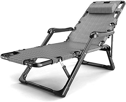 Chaise longue de jardin contre le mal de dos en position allongée