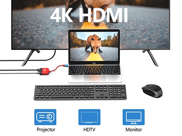 Image of RREAKA Dock for Nintendo Switch OLED, 3 in 1 Switch TV Adapter with 4K HDMI, USB 3.0 Port, Type C 100W Charging, Portable Switch Docking Station Travel, for Samsung Dex S24, MacBook