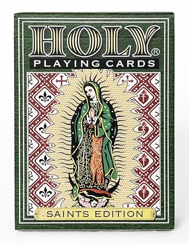 Saints Edition - Catholic Religious Poker Deck with 55 Cards, QR Saint Bios, Holy Spirit Wilds - Faith Family Game & Gift