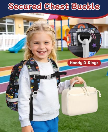 Image of Kids Backpack for Boys Girls Cute Kindergarten Daycare School Bag | Preschool Daycare Backpacks for Children Small Mini Lightweight 2-4 Kid Daily Bags with Reflective Straps
