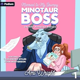 Married to My Grumpy Minotaur Boss Audiolibro Por Ami Wright arte de portada
