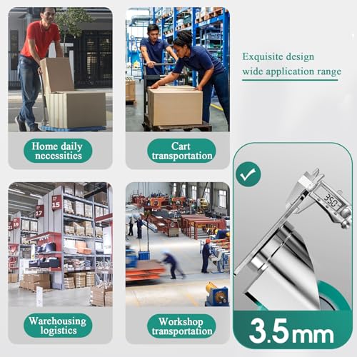 Roulettes pour chaise de bureau ensemble de 4 roues robustes de meubles - 4