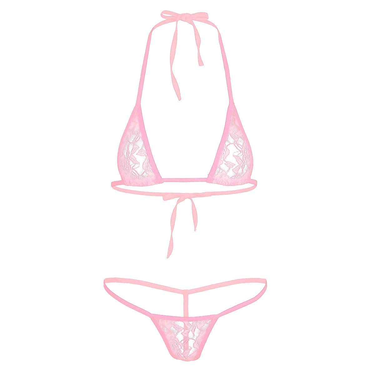 myza Women's Microfiber Bikini Erotic Lingerie for Honeymoon Bra Panty Set/Lingerie Set (Small 30-32, Light Pink)-picture-38