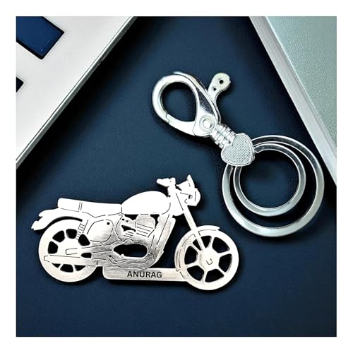 Image of Stainless Steel For jawa keychain | customized keychain with name | Made for Jawa 42, Jawa 42 bobber and Perak | best gift for boyfriend best friend boys & best gift for husband