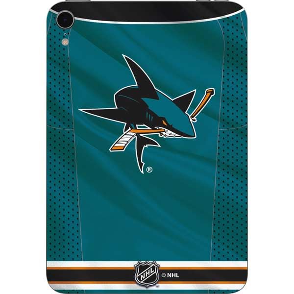 Skinit Decal Tablet Skin Compatible with iPad Mini 7 (2025) - Officially Licensed NHL San Jose Sharks Home Jersey Design