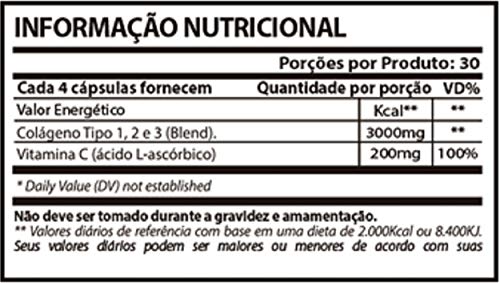 Colágeno Collagen Tipo 1,2,3 Blend Sunfood 120 Cápsulas Kit 6 Unidades