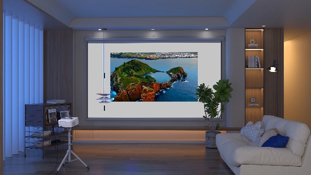 Projector 4k: [Official-Apps/Auto Focus/35W Dolby Audio] Smart