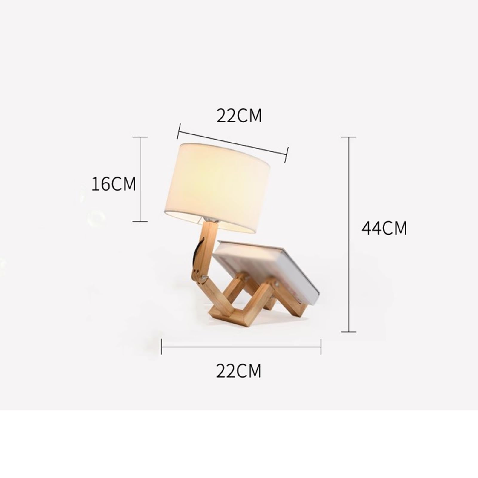 Lampka nocna prosta lampa biurkowa do nauki lampka nocna lampka nocna drewno ludzie ściemniana wersja wtyczki do sypialni salonu nauki, drewno lampki nocne