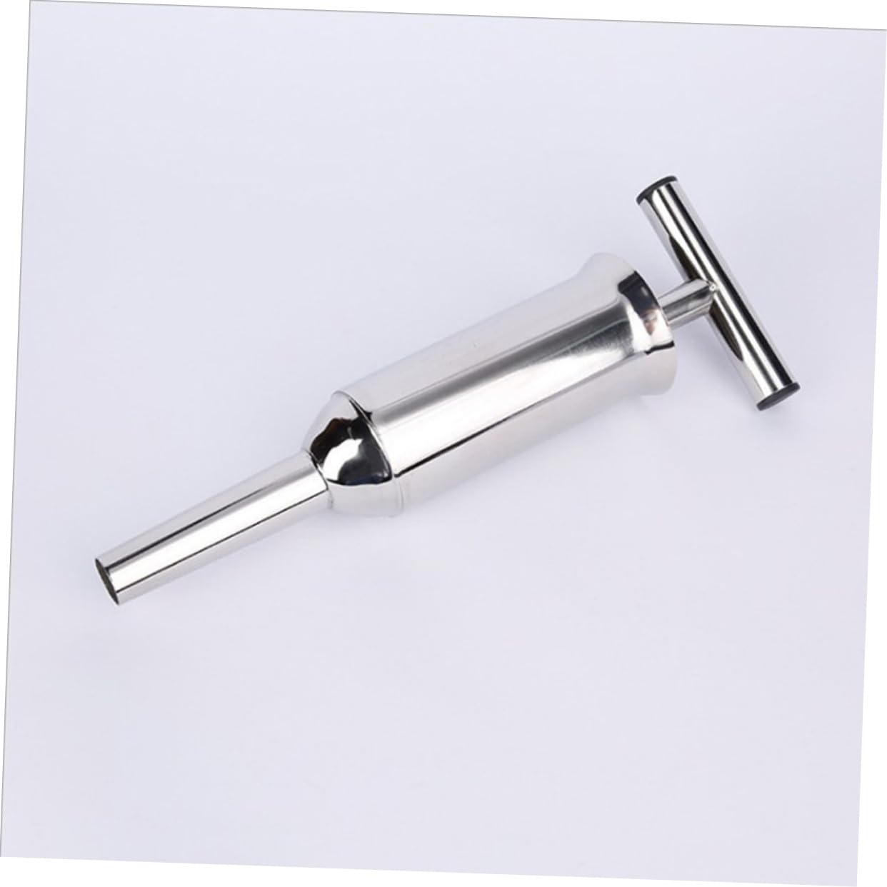 PRETYZOOM Stainless Steel Sausage Filler Tube Kit Meat Stuffer Tool for Home Use for Making Sausages Filling Meat Bags with Ground Beef Pork and More